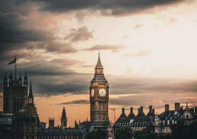 London Thames Big Ben sunset romantic escort date